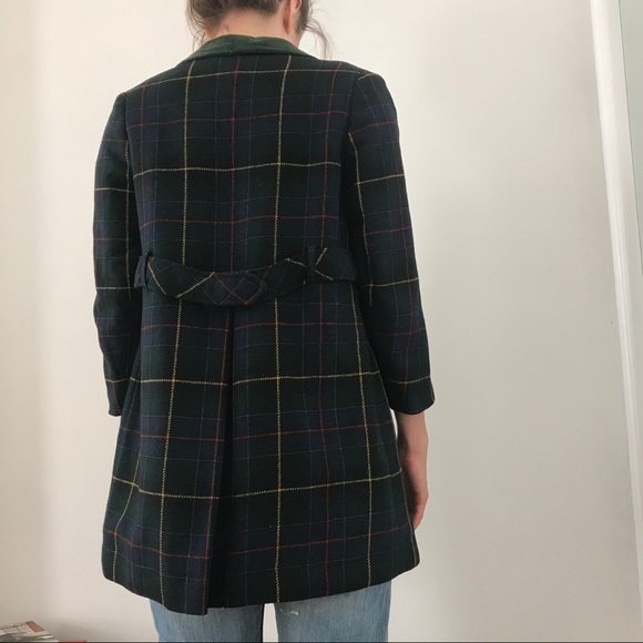 Vintage Atkins Plaid Pea Coat - Picture 3 of 8